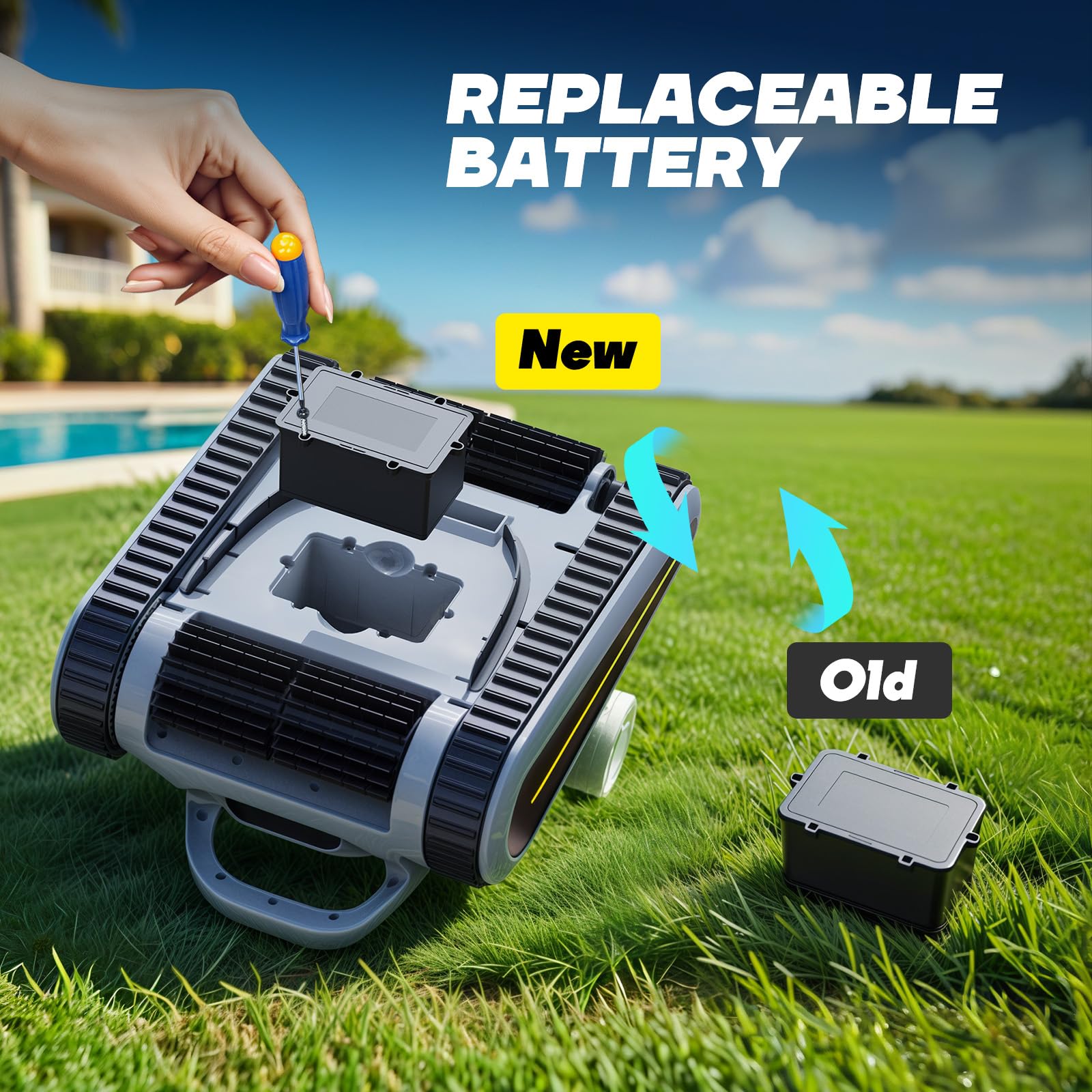 PHEPUS PoolPal pool robot cleanr、pool robot、automatic pool robot cleaner、Automated Pool Vacuum