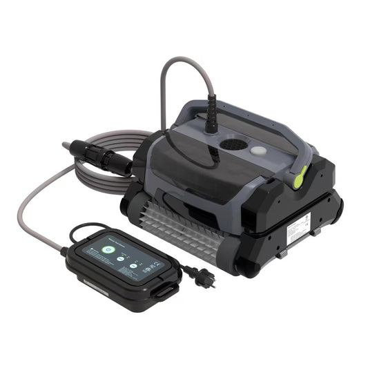 PHEPUS PoolPal Corded Pool Vacuum Cleaner Waterline Clean Capability Pool Robot With Two Filter Basket