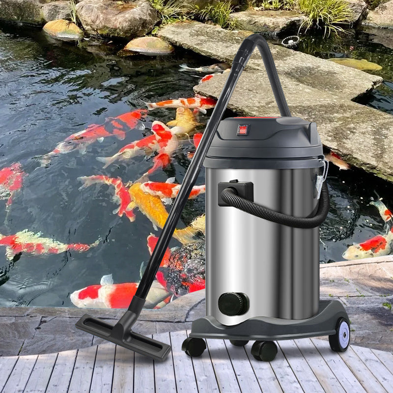 PHEPUS PoolPal Fish Pond Sewage Suction Machine Wet and Dry Stainless Steel Pool Vacuum Cleaner