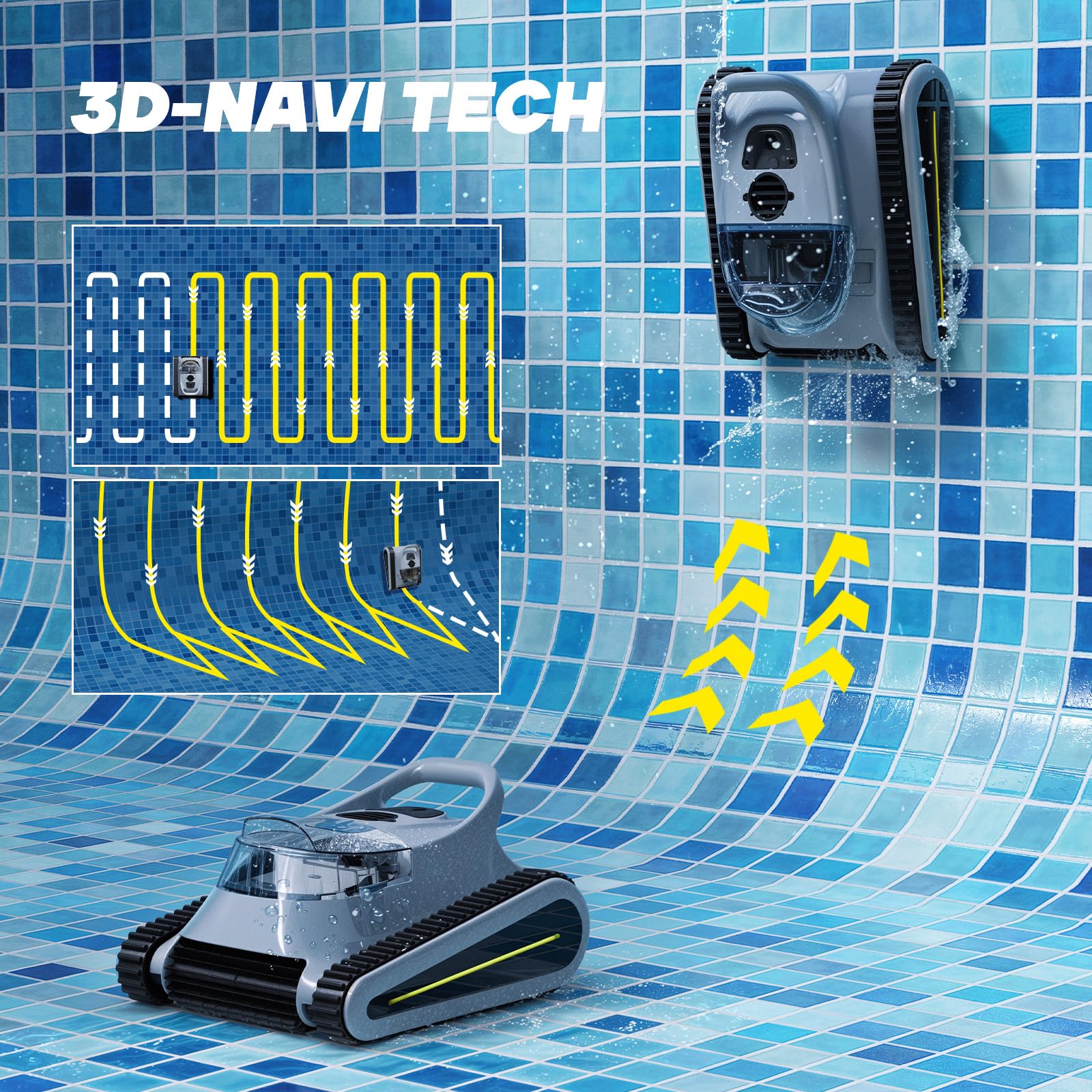Effortlessly Clean Your Pool with a Cordless Robotic Vacuum for Walls ...